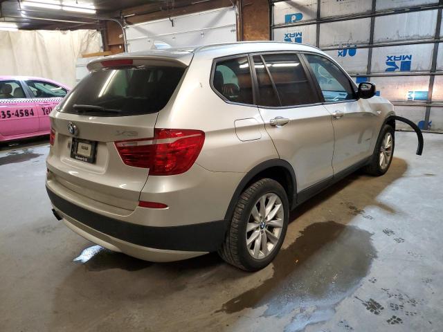 5UXWX9C53D0A29517 - 2013 BMW X3 XDRIVE2 SILVER photo 4