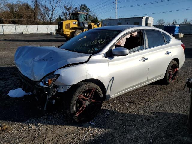 3N1AB7AP0GY245905 - 2016 NISSAN SENTRA SILVER photo 2