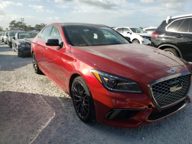 KMHGN4JB2JU257819 - 2018 GENESIS G80 SPORT RED photo 4