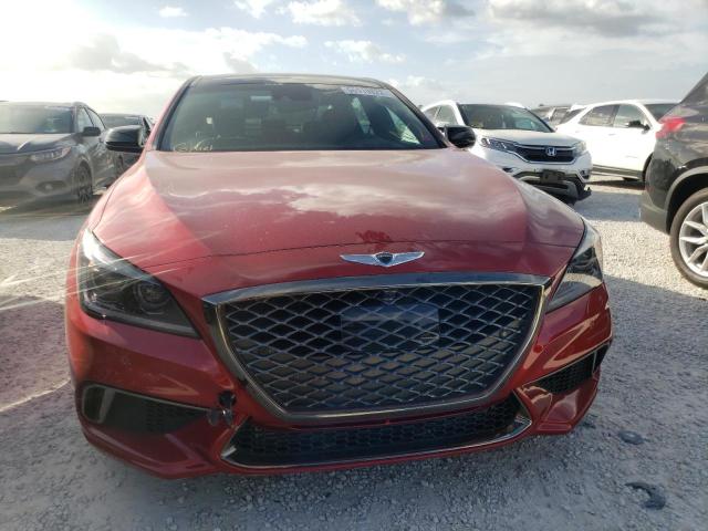 KMHGN4JB2JU257819 - 2018 GENESIS G80 SPORT RED photo 5