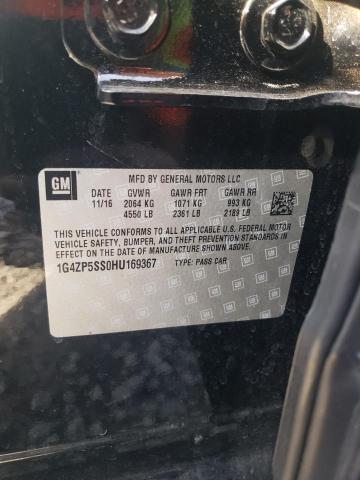 1G4ZP5SS0HU169367 - 2017 BUICK LACROSSE E BLACK photo 10