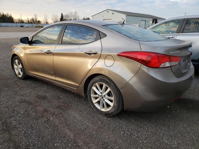 5NPDH4AE9CH100116 - 2012 HYUNDAI ELANTRA GL BROWN photo 3