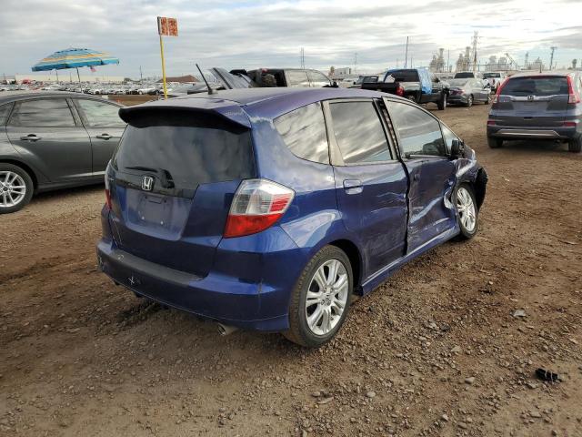 JHMGE8H50BC018397 - 2011 HONDA FIT SPORT BLUE photo 4