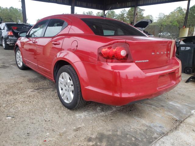 1B3BD4FB0BN588535 - 2011 DODGE AVENGER EX RED photo 3