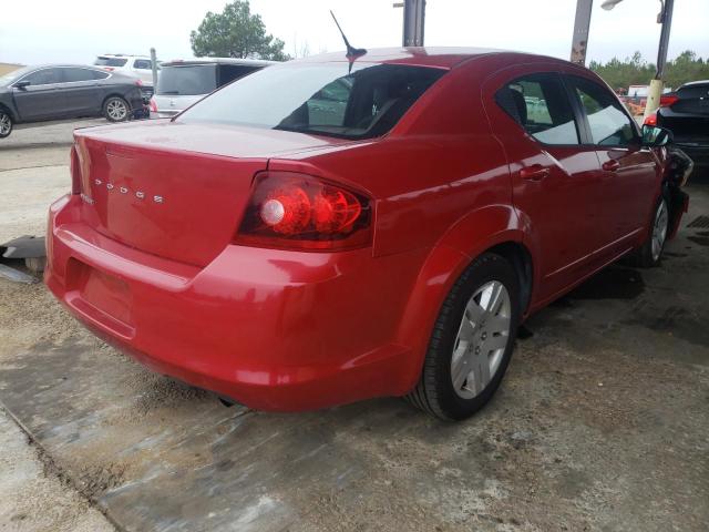 1B3BD4FB0BN588535 - 2011 DODGE AVENGER EX RED photo 4