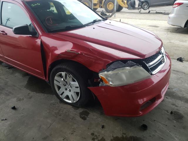 1B3BD4FB0BN588535 - 2011 DODGE AVENGER EX RED photo 9