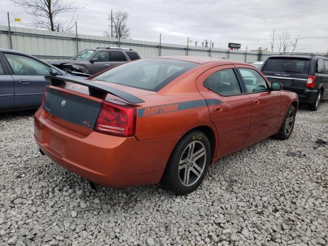 2B3KA53H56H292545 - 2006 DODGE CHARGER R/ ORANGE photo 4