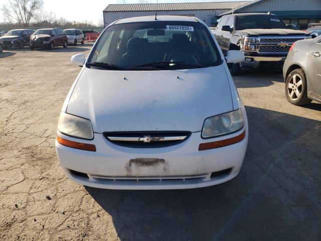 KL1TD66688B094281 - 2008 CHEVROLET AVEO BASE WHITE photo 5