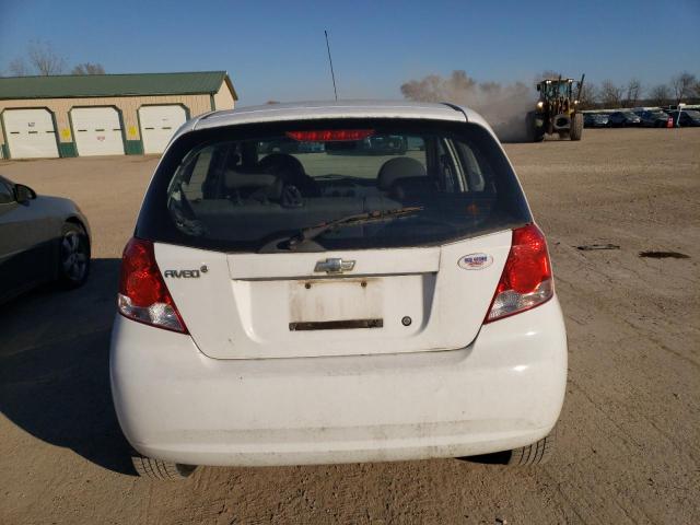 KL1TD66688B094281 - 2008 CHEVROLET AVEO BASE WHITE photo 6