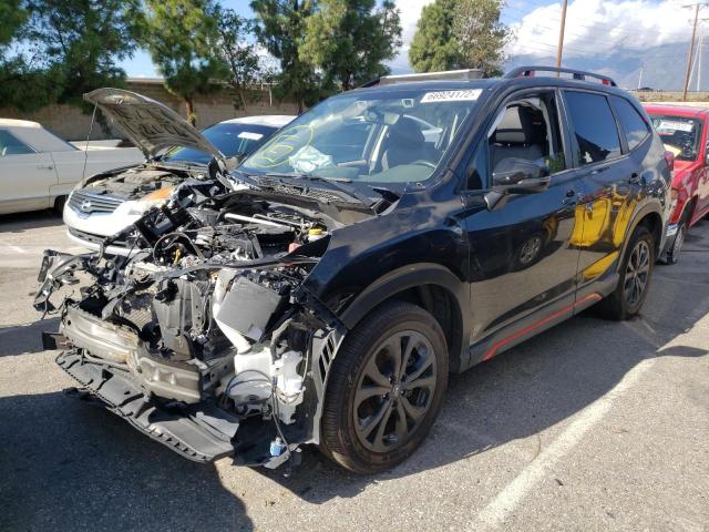 JF2SKAPC1KH552685 - 2019 SUBARU FORESTER S შავი ფოტო 2