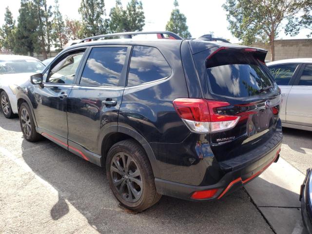 JF2SKAPC1KH552685 - 2019 SUBARU FORESTER S შავი ფოტო 3