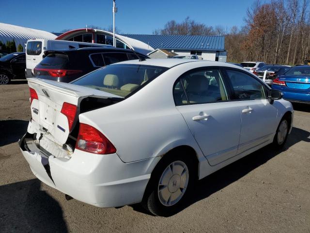 JHMFA36277S031681 - 2007 HONDA CIVIC HYBR WHITE photo 4