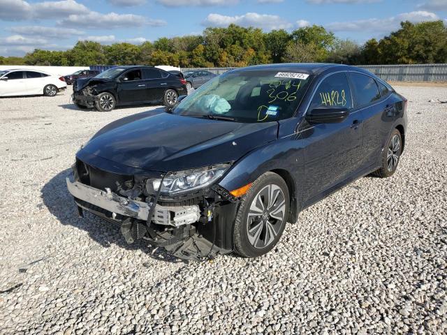 19XFC1F74GE044306 - 2016 HONDA CIVIC EXL Bleu photo 2