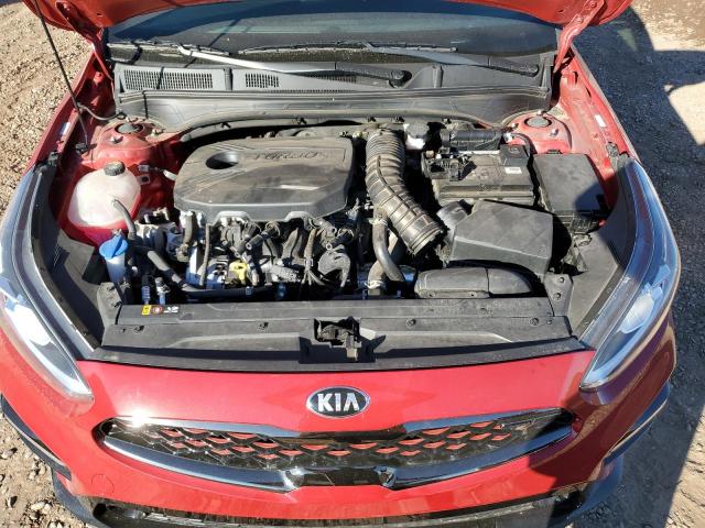 3KPF44AC5ME397118 - 2021 KIA FORTE GT RED photo 11