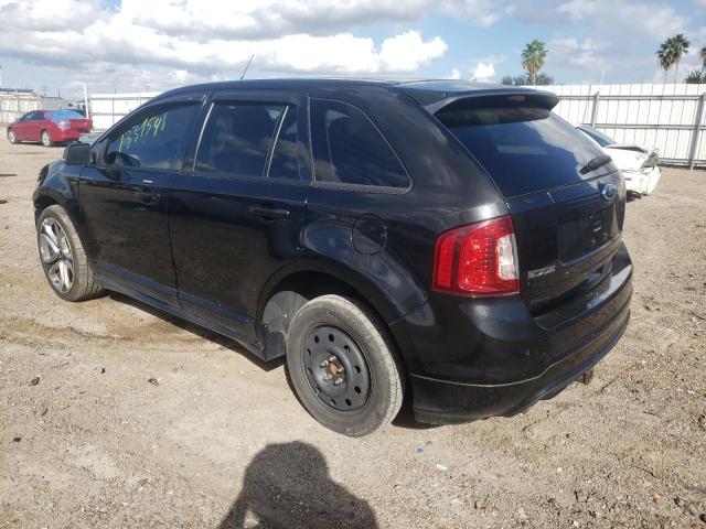 2FMDK3AK9DBE33748 - 2013 FORD EDGE SPORT BLACK photo 3