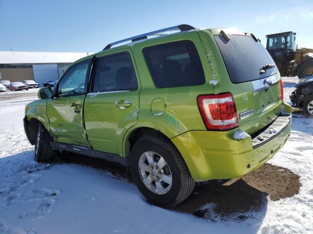 1FMCU5K39BKB56580 - 2011 FORD ESCAPE HYB GREEN photo 2