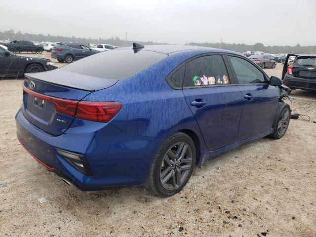 3KPF34AD5ME398152 - 2021 KIA FORTE GT L BLUE photo 3