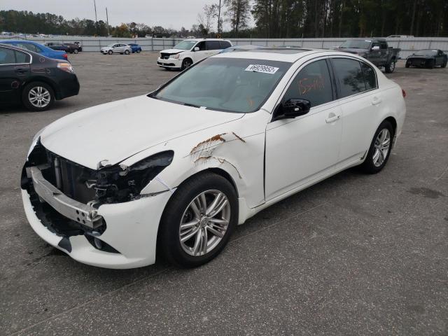 JN1CV6AP5CM933616 - 2012 INFINITI G37 BASE WHITE photo 2