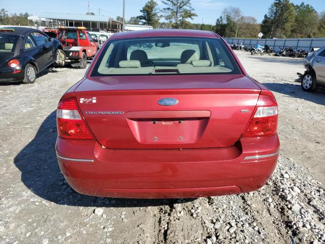 1FAFP24165G185812 - 2005 FORD FIVE HUNDR RED photo 6