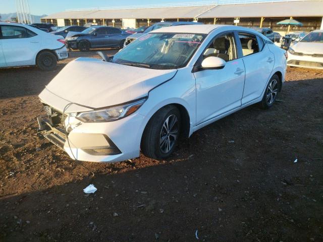 3N1AB8CV2NY209051 - 2022 NISSAN SENTRA SV WHITE photo 2