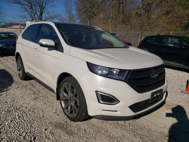 2FMTK4AP9FBB90295 - 2015 FORD EDGE SPORT WHITE photo 1