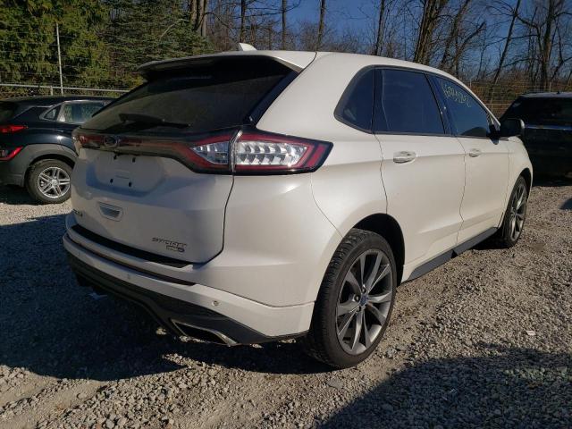 2FMTK4AP9FBB90295 - 2015 FORD EDGE SPORT WHITE photo 4