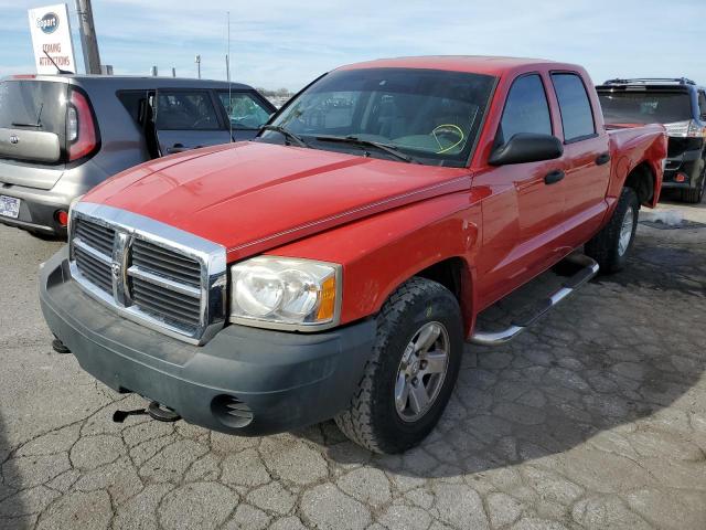 1D7HE28P87S187137 - 2007 DODGE DAKOTA QUA RED photo 2