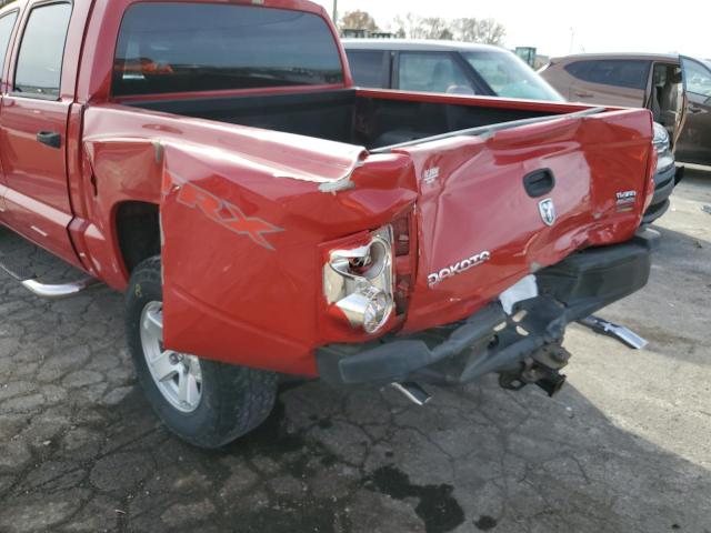 1D7HE28P87S187137 - 2007 DODGE DAKOTA QUA RED photo 9