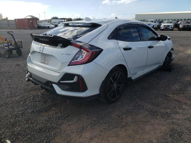 SHHFK7H40MU204579 - 2021 HONDA CIVIC SPOR WHITE photo 4