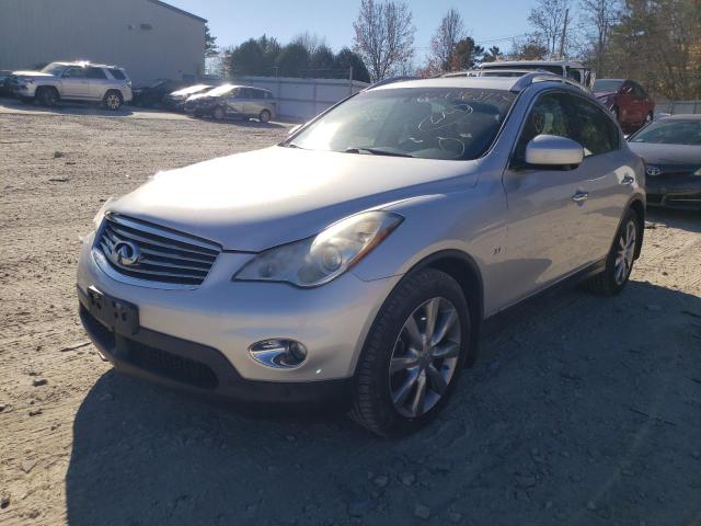 JN1BJ0HR4EM191336 - 2014 INFINITI QX50 SILVER photo 2