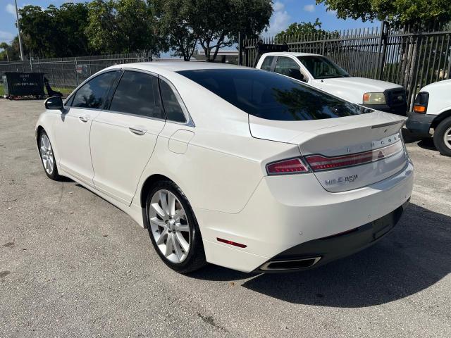 3LN6L2G97ER805160 - 2014 LINCOLN MKZ WHITE photo 3