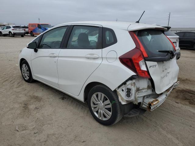 3HGGK5H58FM774493 - 2015 HONDA FIT LX WHITE photo 2