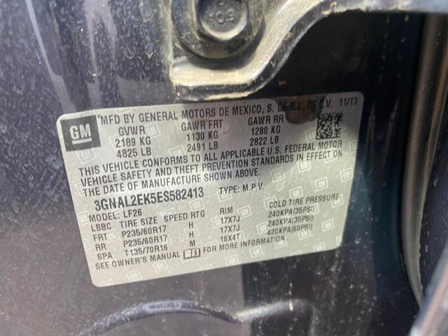 3GNAL2EK5ES582413 - 2014 CHEVROLET CAPTIVA LS 黑色 照片 10