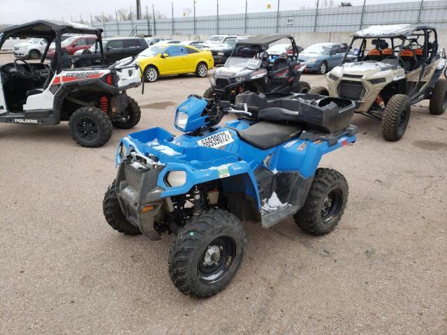 4XASEE502JA249810 - 2018 POLARIS SPORTSMAN BLUE photo 2