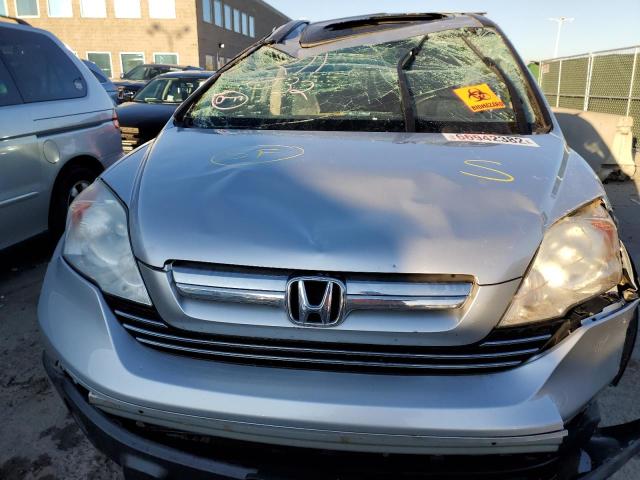 5J6RE38789L017663 - 2009 HONDA CR-V EXL SILVER photo 9