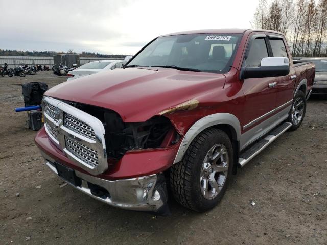 1C6RR7NT2DS579079 - 2013 RAM 1500 LARAM RED photo 2