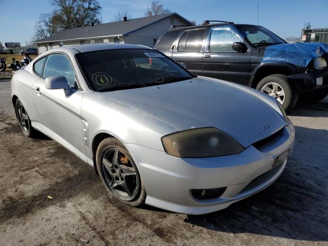 KMHHM65D45U168211 - 2005 HYUNDAI TIBURON SILVER photo 1