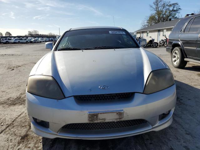 KMHHM65D45U168211 - 2005 HYUNDAI TIBURON SILVER photo 9