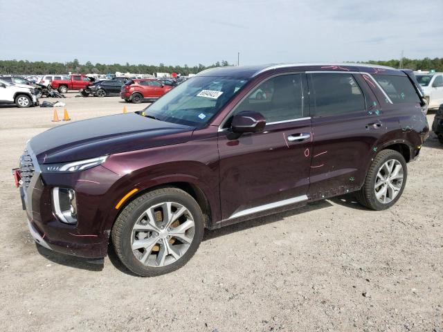 KM8R54HE6MU220852 - 2021 HYUNDAI PALISADE L MAROON photo 1