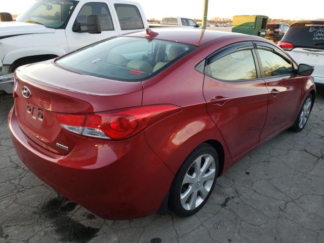 KMHDH4AE2DU620662 - 2013 HYUNDAI ELANTRA GL RED photo 4