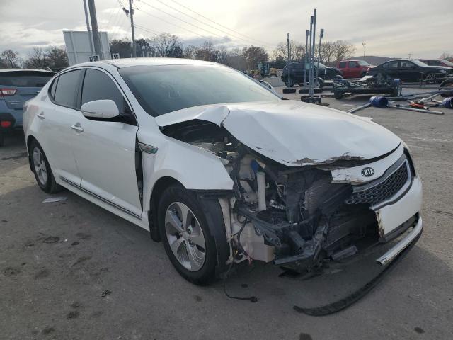 KNAGM4AD6F5084264 - 2015 KIA OPTIMA HYB WHITE photo 1