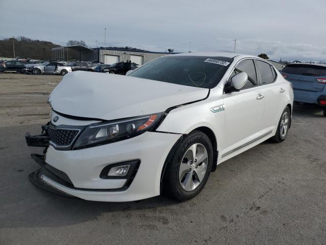 KNAGM4AD6F5084264 - 2015 KIA OPTIMA HYB WHITE photo 2