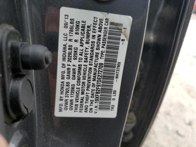 19XFB2F97DE272709 - 2013 HONDA CIVIC EXL 灰色 照片 10