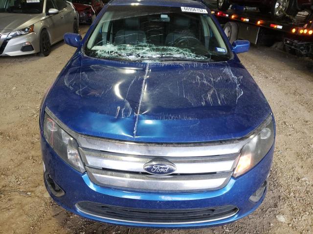 3FAHP0JA5CR393445 - 2012 FORD FUSION SEL BLUE photo 5