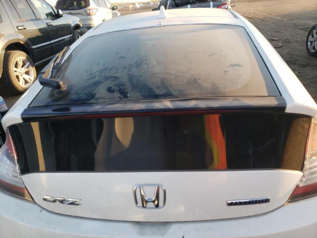 JHMZF1D69BS007447 - 2011 HONDA CR-Z EX WHITE photo 6