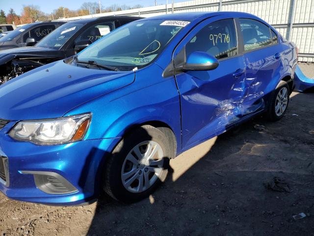 1G1JB5SH0H4120229 - 2017 CHEVROLET SONIC LS BLUE photo 9
