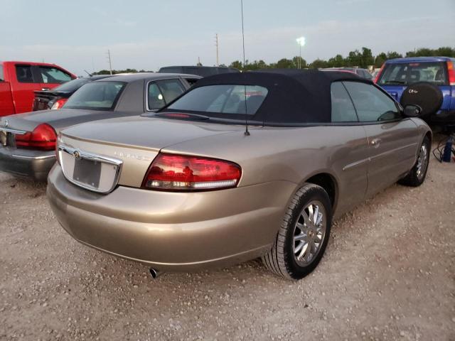 1C3EL65R82N288478 - 2002 CHRYSLER SEBRING LI BEIGE photo 4