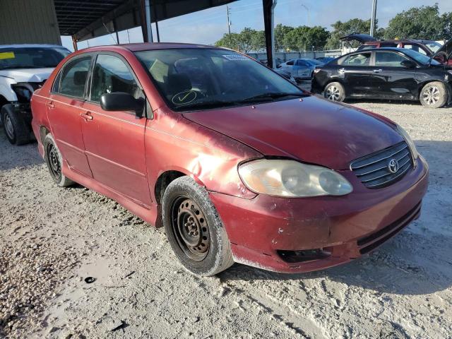 1NXBR32E53Z105120 - 2003 TOYOTA COROLLA S RED photo 1