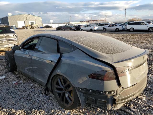 5YJSA1E6XMF433387 - 2021 TESLA MODEL S Gris foto 2