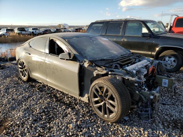 5YJSA1E6XMF433387 - 2021 TESLA MODEL S Gris foto 4